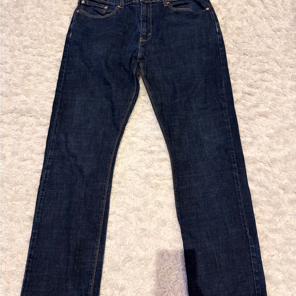 Levi's Dark Indigo Straight Slim Fit Jeans